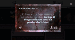 Desktop Screenshot of planetariodebogota.gov.co